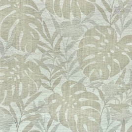 TAPETA W BEŻOWE LIŚCIE...