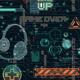 TAPETA GAMERSKA GAME OVER...