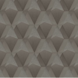 TAPETA BRĄZOWE ROMBY 3D...