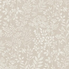 TAPETA W LISTKI KWIATKI I...