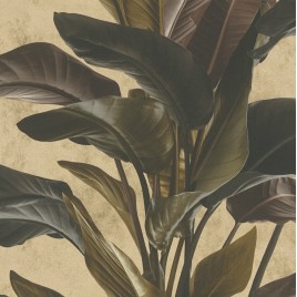 TAPETA BRĄZOWE LIŚCIE...