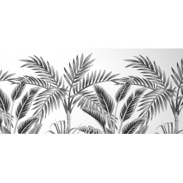 MURAL CZARNO BIAŁY LAS...