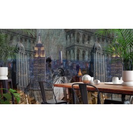 MURAL MIASTO NOWY JORK...